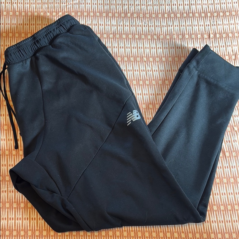 New Balance Black Jogger Sweatpants with Elastic Cuffs